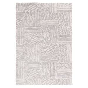 Loopsie-230cm X 160cm-obu Grey And Cream Geometric Washable Rug