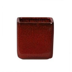 Northcote Pottery 13cm Wine Oslo Cube Pot - 130mm