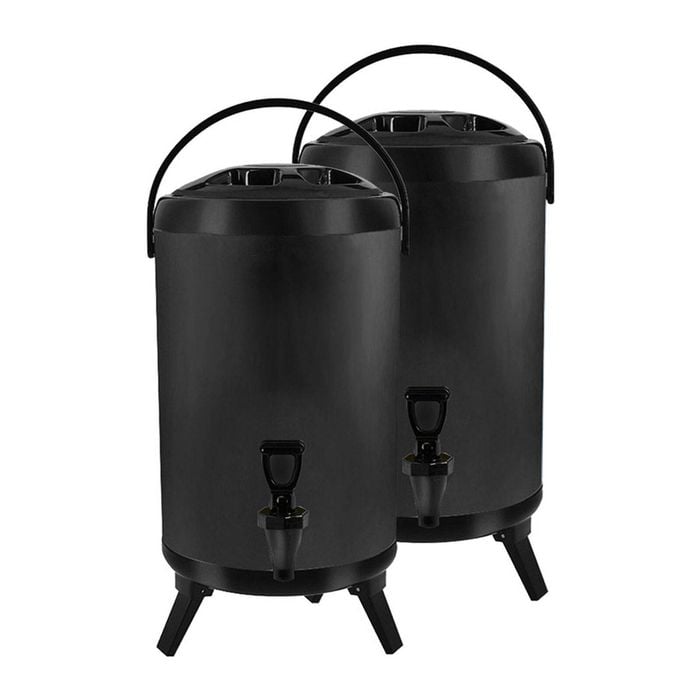 SOGA 2X Stainless Steel Insulated Beverage Dispenser with Tap 16L Black