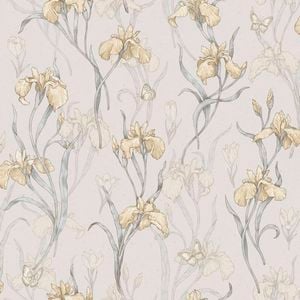 Wallpaper Trader Iris Wallpaper Roll 10.05m x 53cm, Gold