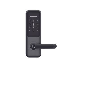 Austyle 235 x 75mm Matt Black Digital Lever Latch Set