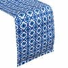 IDC Homewares 100% Cotton Printed Table Runner Azure Blue
