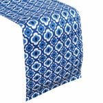 IDC Homewares 100% Cotton Printed Table Runner Azure Blue