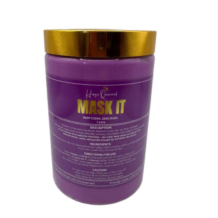 Horse Queened Mask It – Purple Clay Coat Spa for horses 1000ml
