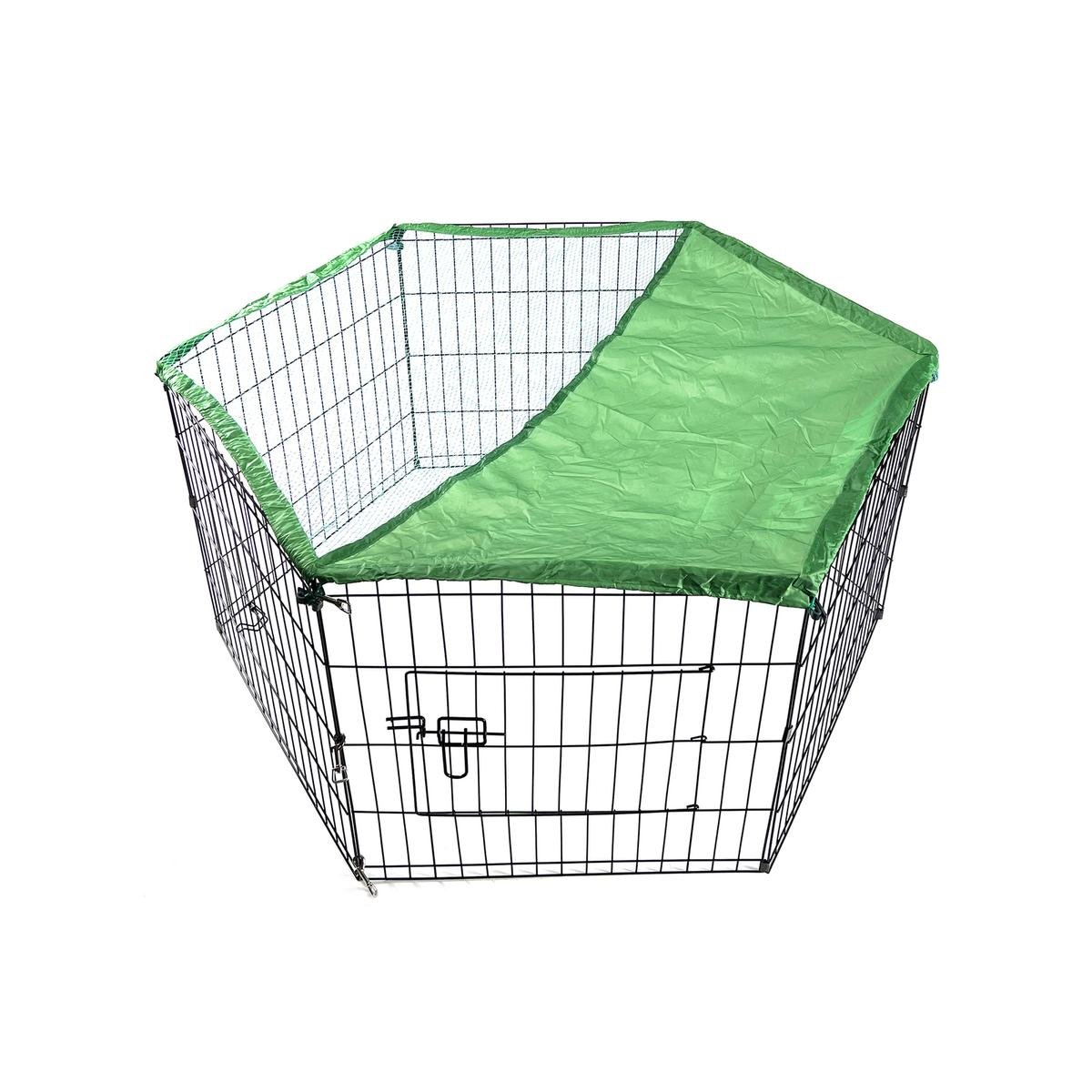 YES4PETS 6 Panel Dog Cat Exercise Playpen Puppy Enclosure Rabbit Fence With Cover Bunnings Australia
