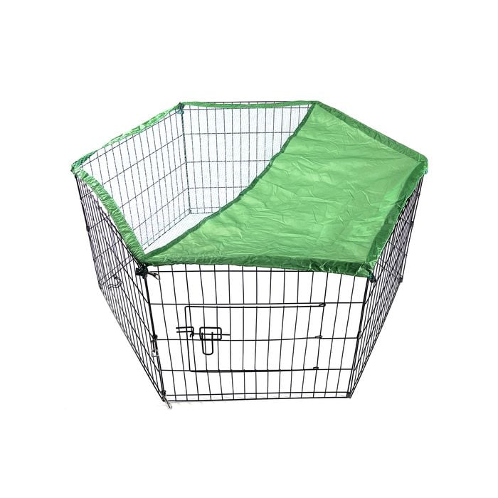 YES4PETS 6 Panel Dog Cat Exercise Playpen Puppy Enclosure Rabbit Fence With Cover