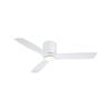 Mercator Smart Grid Connect 132cm White 3 Blades Aleno Close Ceiling Fan With Tricolour LED