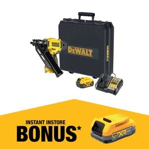DeWALT 18V XR 33 Degree 90mm Framing Nailer Kit - 5.0Ah DCN930P1-XE