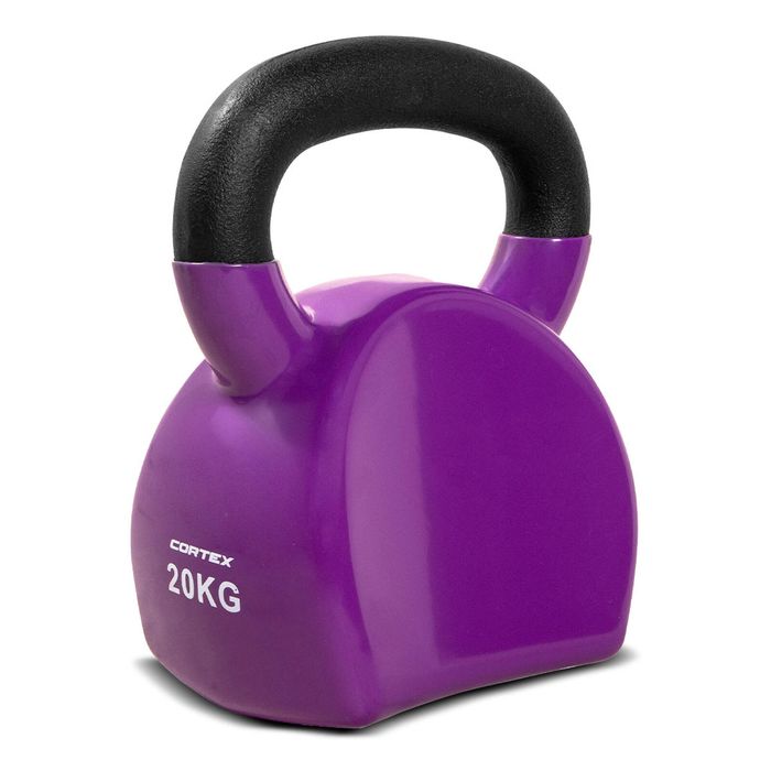 CORTEX 20kg BodyCurve Vinyl Coated Kettlebell
