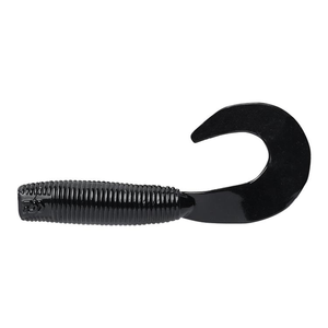 Daiwa BaitJunkie 2.5" Grub Soft Plastic Fishing Lure Black UV
