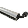 Cal Custom Heat Solutions Heat Reflective Sleeve with Hook And Loop (Velcro) Closure, 1" ID, 1m Aluminium