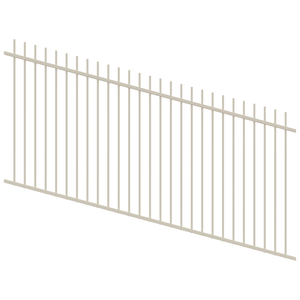 ProtectorAl 1201 - 2400 x 1200mm Surfmist Raked Up to 15º Picket Top Pool Fence Panel