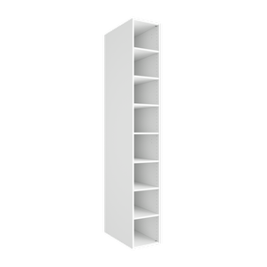 Lugna 2048 x 300 x 580mm White Shoe Tower With 6 Shelves - White