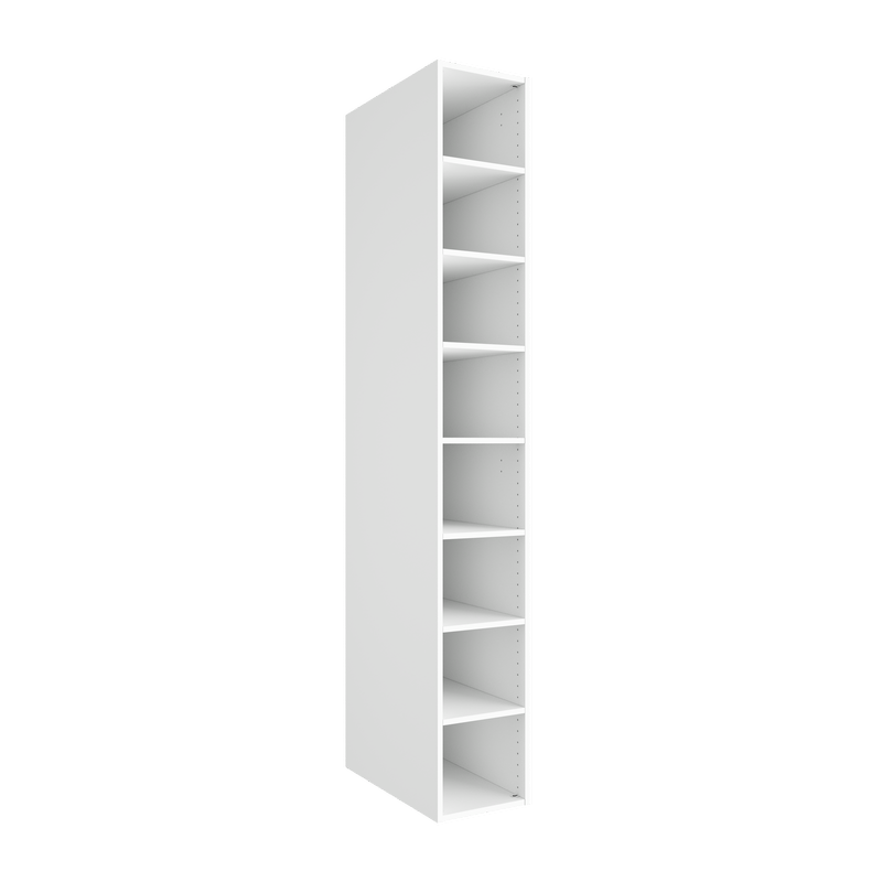 Lugna 2048 x 300 x 580mm White Shoe Tower With 6 Shelves - White