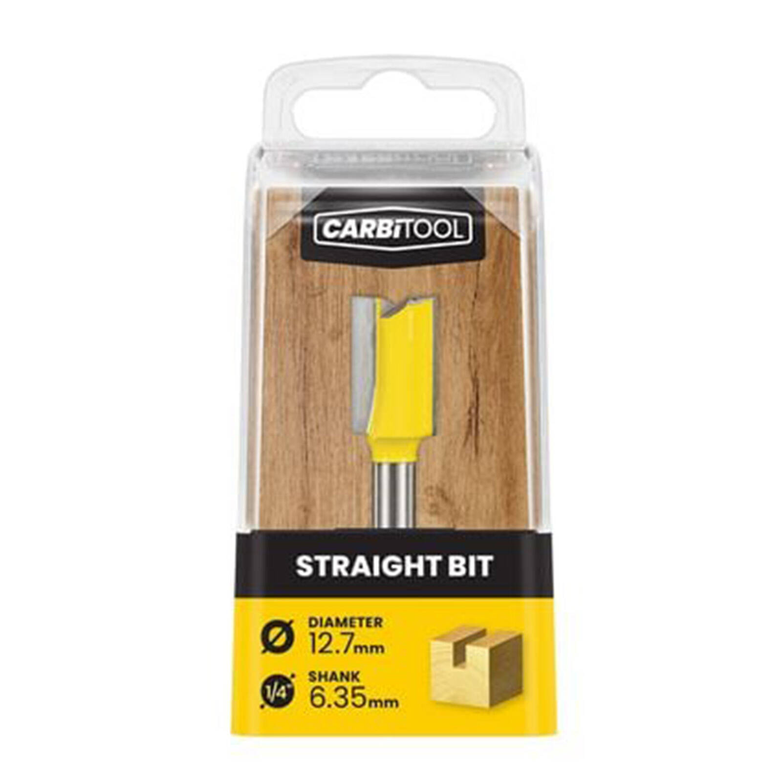Carbitool 12.70mm V Groove Straight Router Bit