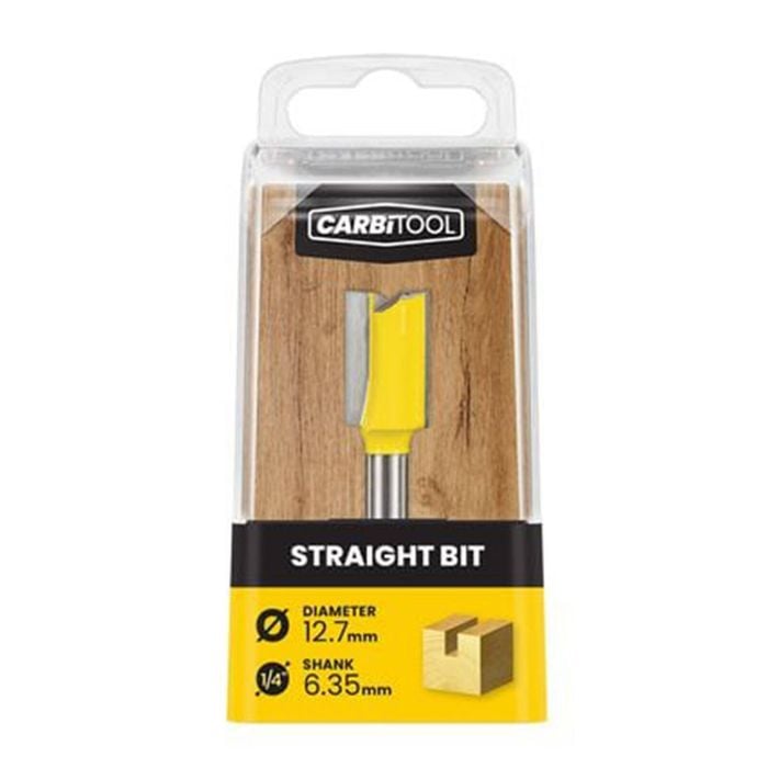 Carbitool 12.70mm V Groove Straight Router Bit