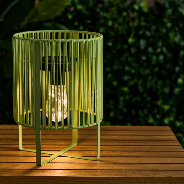 Astin Sinclair 250mm Green Solar Rope Side Table Lamp