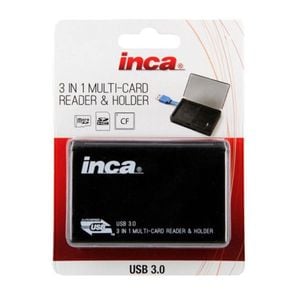 Inca Usb 3.0 All-in-1 Card Reader With Card Storage