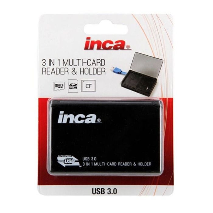 Inca Usb 3.0 All-in-1 Card Reader With Card Storage