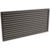 ProtectorAl 1001 - 2000 x 300 - 1000mm Black Satin Horizontal 9mm Gap Aluminium Welded Slat Panel - Black