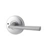 Lockwood Satin Chrome Pearl Velocity Hakea Privacy Leverset