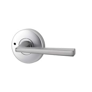 Lockwood Satin Chrome Pearl Velocity Hakea Privacy Leverset