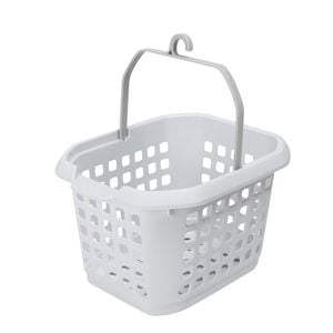 Ezy Storage White Encore Peg Basket With Coloured Handle