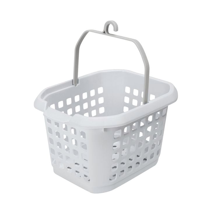 Ezy Storage White Encore Peg Basket With Coloured Handle