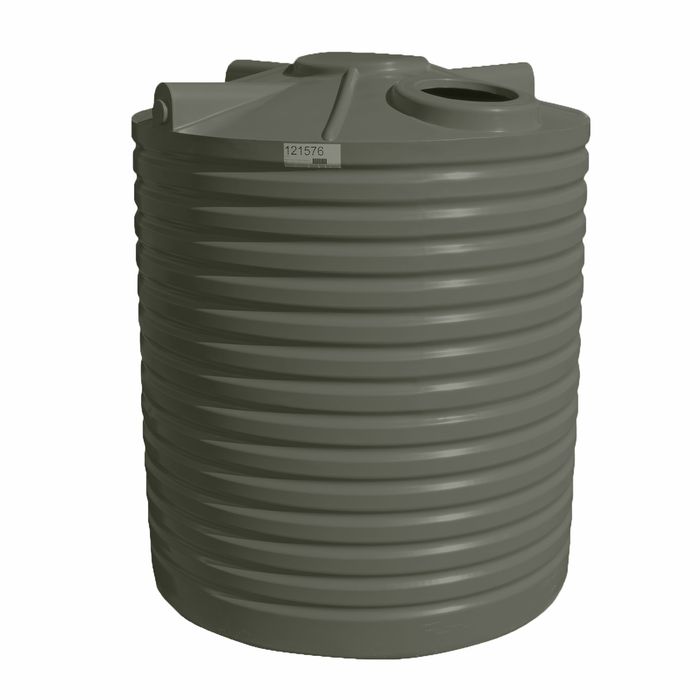 Clark Tanks 5000L Round Poly Water Tank - Earthtone