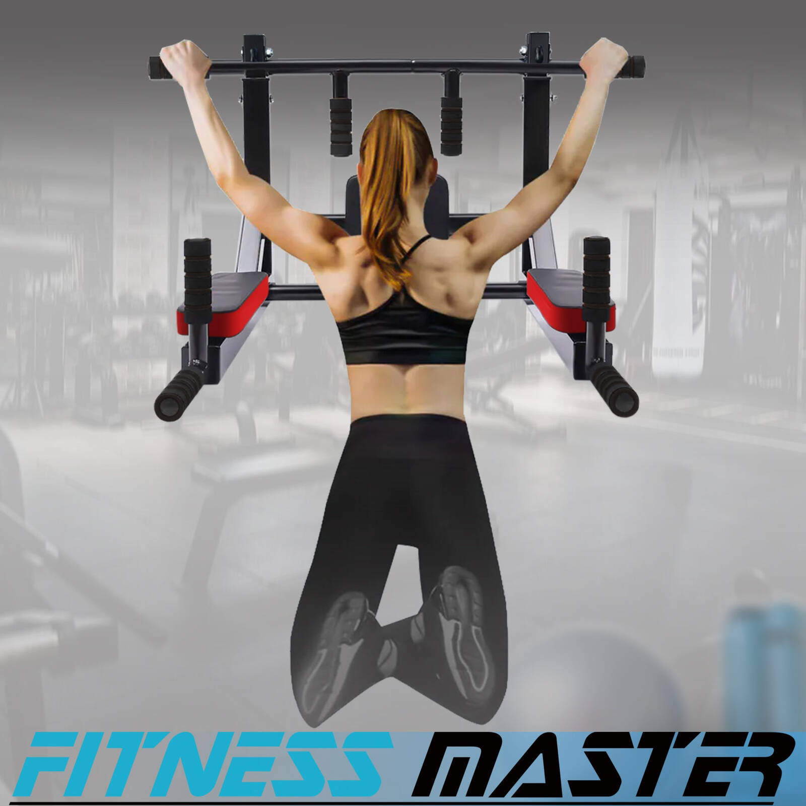 Fitness Master Chin Up Bar Power Pull Up Wall Mounted Gym Dip Station Equipment Bunnings Australia