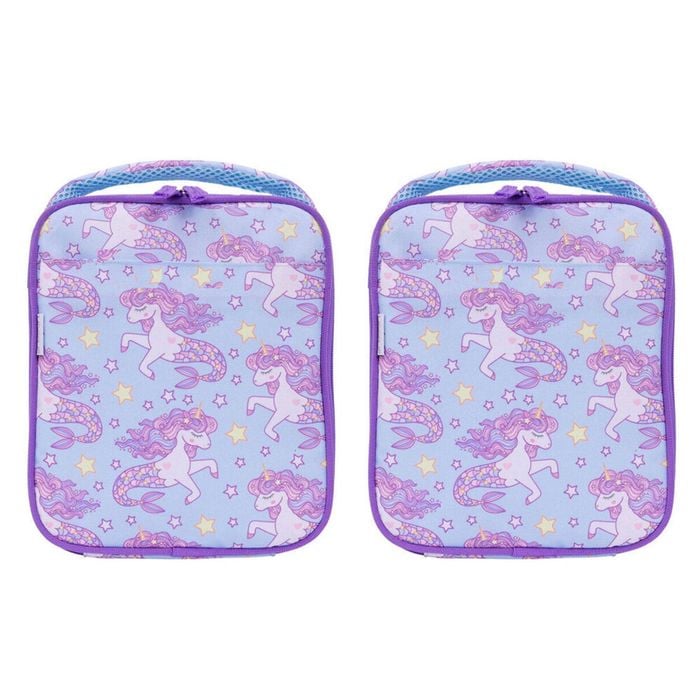 2PK Splosh Out & About Mermicorn Kids/Children Insulated Lunch Bag 25cm Purple