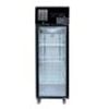 Thermaster Black Single Glass door fridges