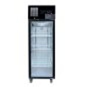 Thermaster Black Single Glass door fridges