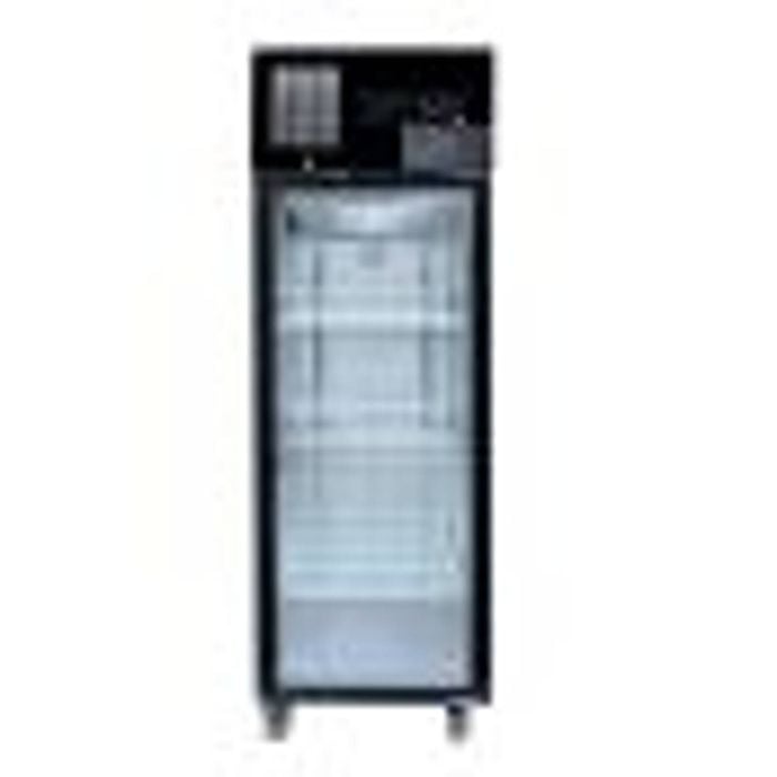Thermaster Black Single Glass door fridges