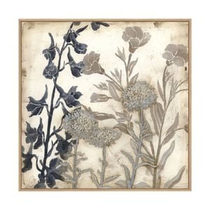 Artey | Bloom Shadows I - Framed Canvas - Natural Frame - 84 x 84cm