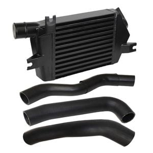 Upgrade Aluminium 60mm Intercooler & Hoses For Mitsubishi Triton Mn 4d56 2.5l 4wd 2009-2015