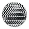 J.Elliot Selena 45x40cm Stool Round Footrest - Black/Ivory