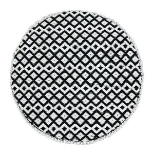 J.Elliot Selena 45x40cm Stool Round Footrest - Black/Ivory