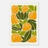 Galrie Vibrant Yellow Bell Pepper Art Print - Abstract Kitchen Wall Decor, Poster Only, A3 30 x 42cm (12 x 16inch)