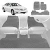 6D Diamond Car Floor Mats for Toyota Camry 2006-2011-Full Set-Grey-Outback GT