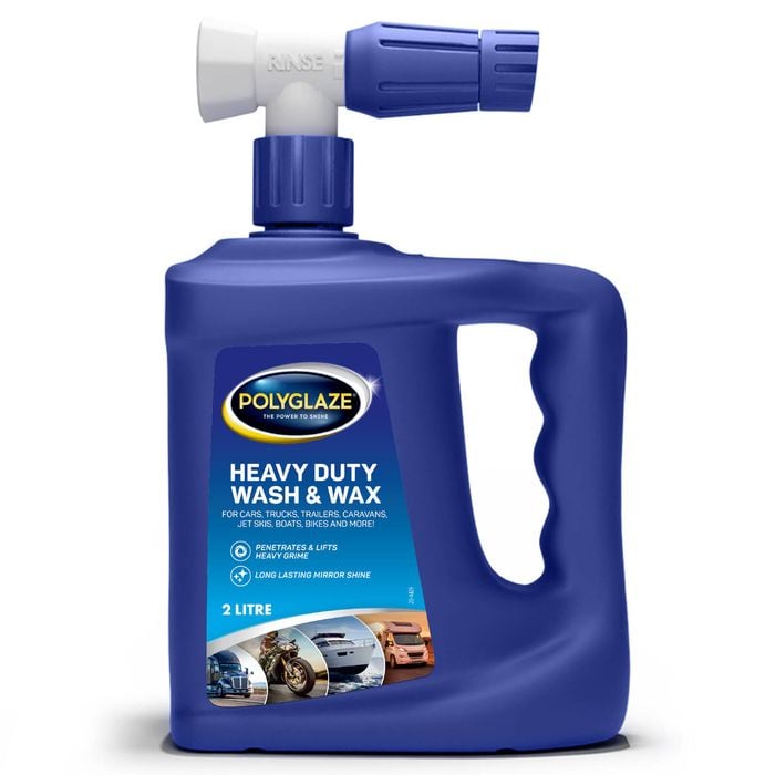 Selleys 2L Polyglaze Heavy Duty Wash & Wax Hose On