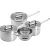 4pc Woll Stainless Steel Saucepan Set W/ 16/18/20/24cm Pans & Lids