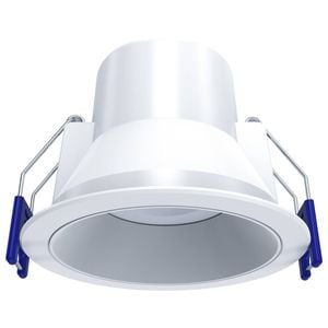 DETA 6W White IP44 Tri-Colour Dimmable Anti-Glare LED Downlight