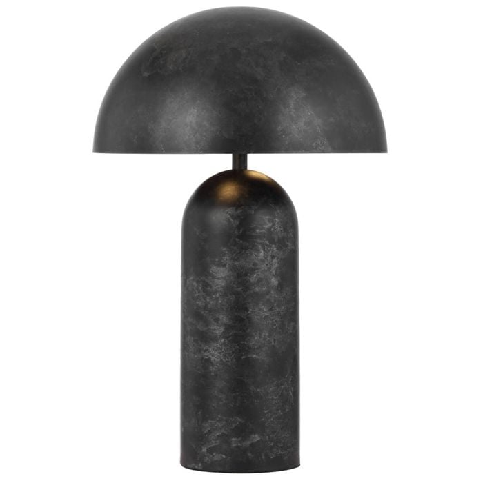 Telbix Ferum Modern Table Desk Lamp Light Metal Black Patina