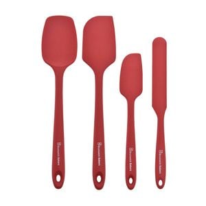 4pc Brunswick Bakers Spatula Red Silicone Cooking Baking Kitchen Utensil 28cm