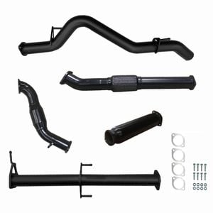Ignite Exhausts Turbo Back For Mitsubishi Mn Triton 2.5l 3" Cat & Hotdog Black Aluminised Steel