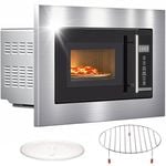 Advwin 20L Built-In Microwave Oven, 800W Microwave Oven, Touch Control Microwave with Timer and Defrost