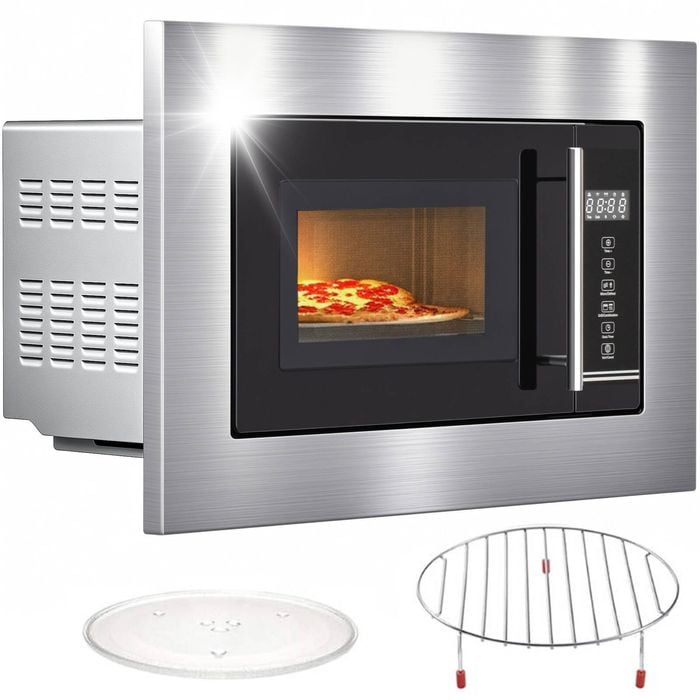 Advwin 20L Built-In Microwave Oven, 800W Microwave Oven, Touch Control Microwave with Timer and Defrost