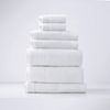 7pc Renee Taylor Aireys Hand/Face Bath/Towel Set Zero Twist Cotton 650 GSM Snow
