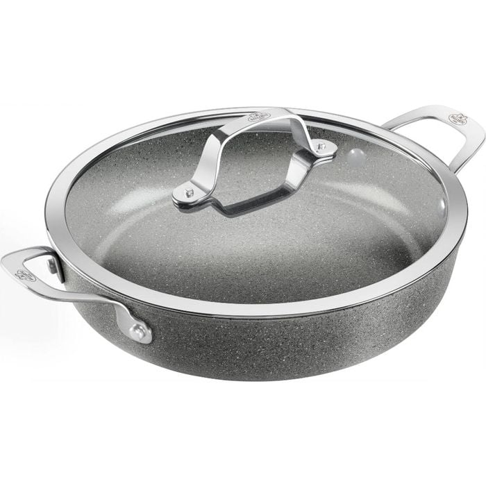 Ballarini Salina Ceramic Titanium Saute Pan With Lid 28cm